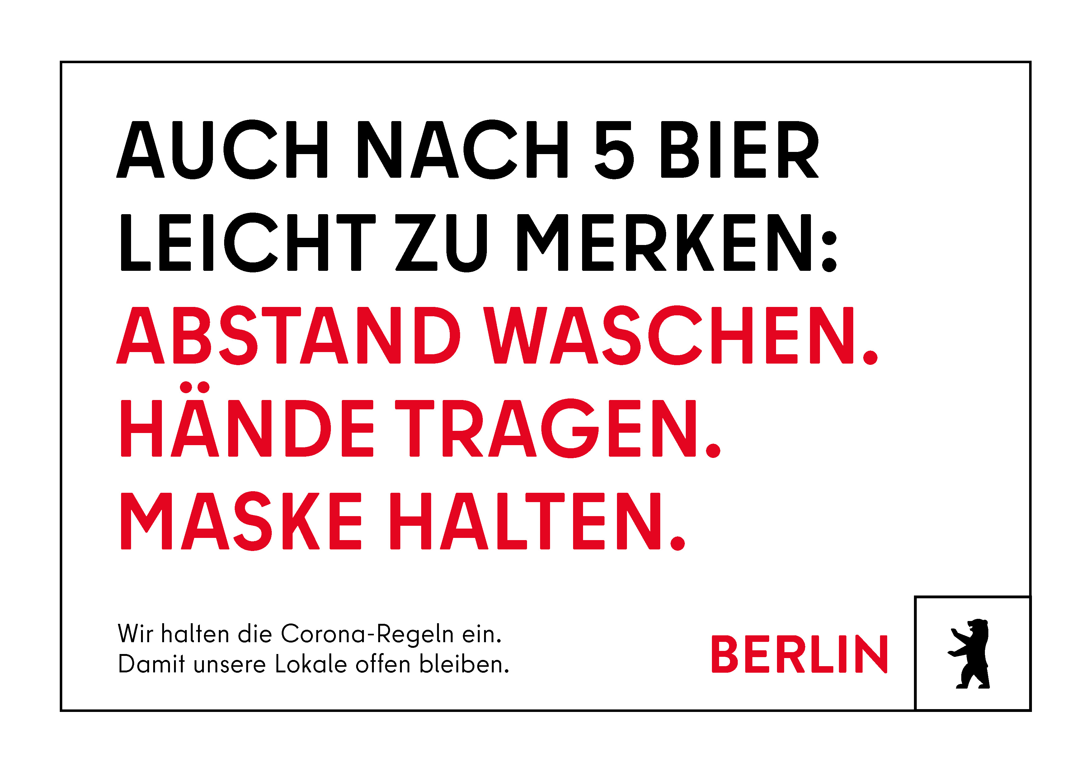 Berlin Neue Kampagne sensibilisiert für Corona Regeln   TN ...